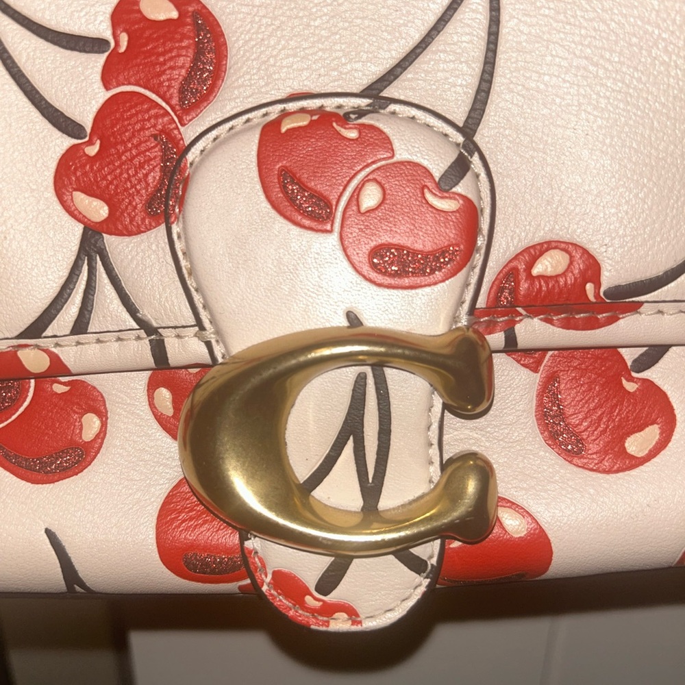 Coach Cherry Print Soft tabby Bag - Picture 2 of 10